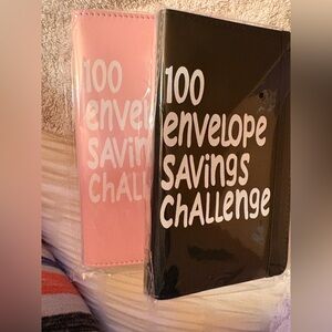Pink and Black Savings Challenge Envelopes